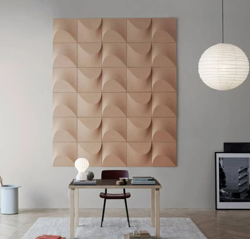 3D Polyester tolali devor paneli